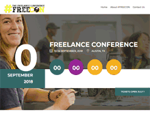 Tablet Screenshot of freelanceconference.com